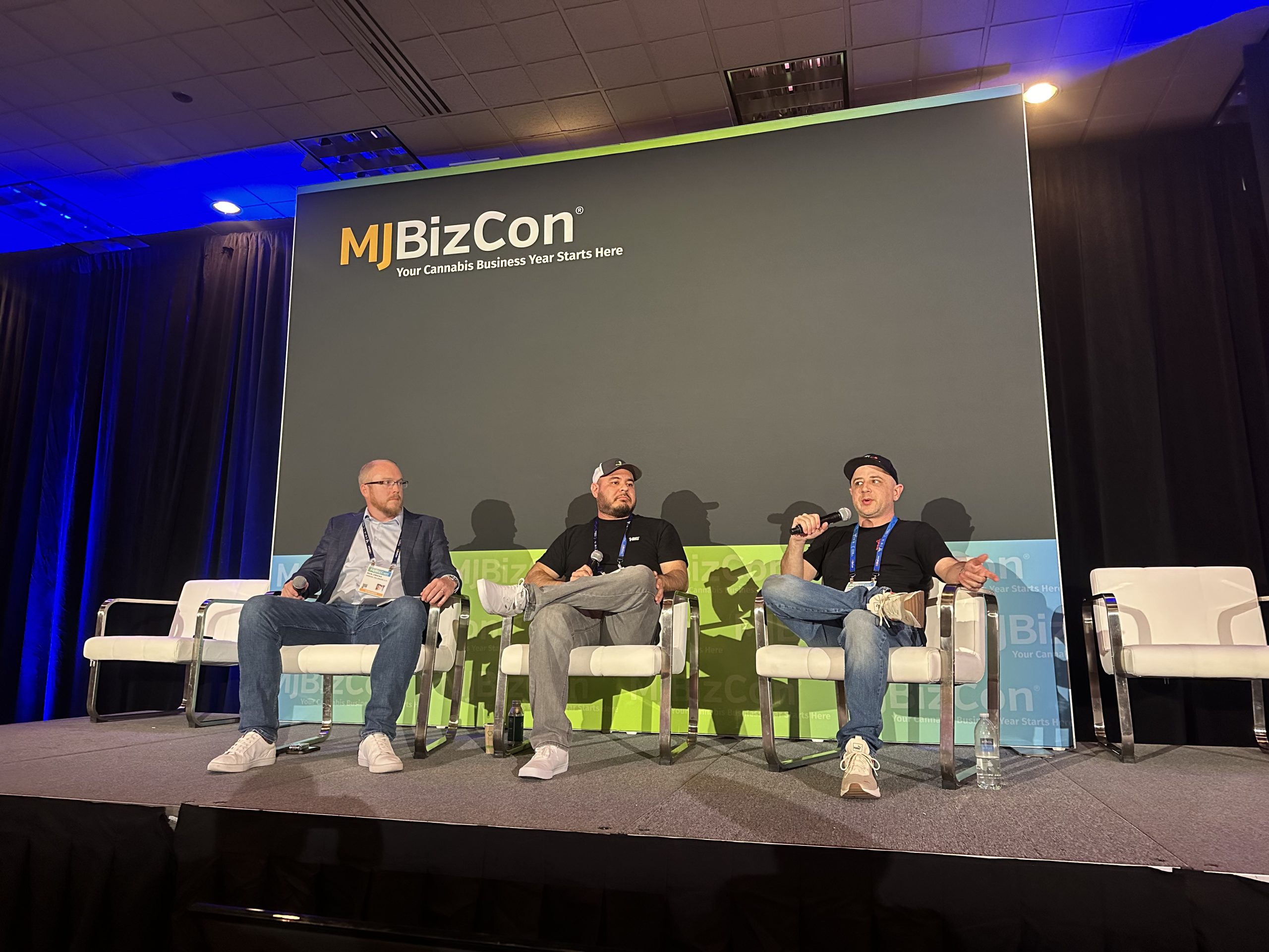 Ben Owens on stage at MJBizCon
