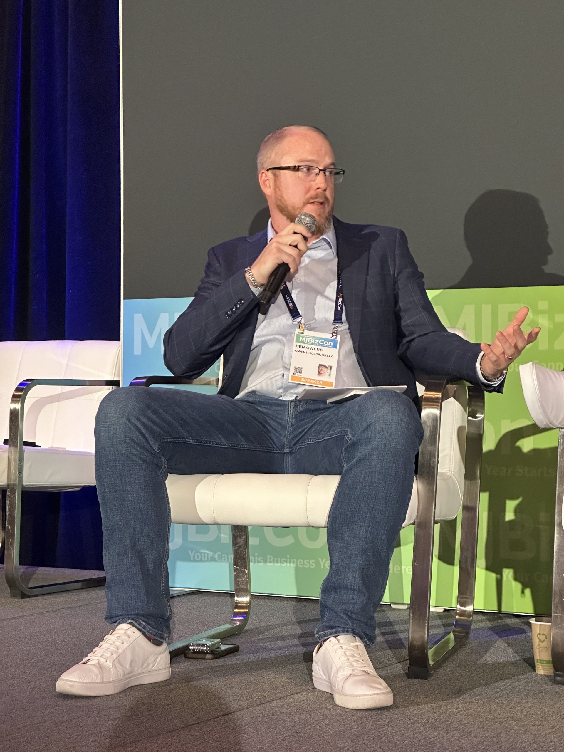 Ben Owens speaking at BizCon